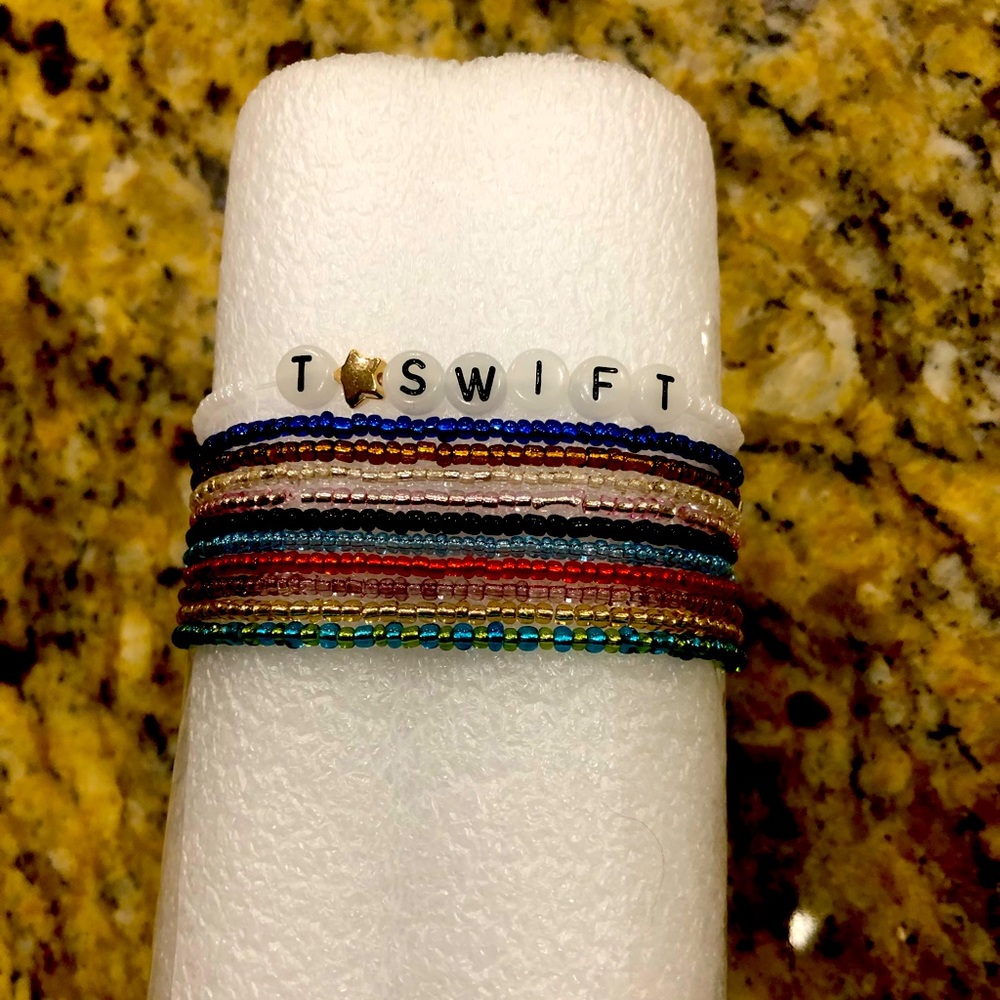 Taylor Swift Eras Glass Bead Bracelets